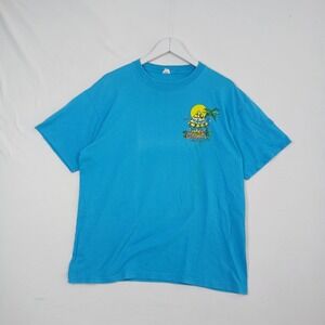 Jimmy Buffett Bama Breeze Tour 07 Graphic T-Shirt Blue XL Concert Merch